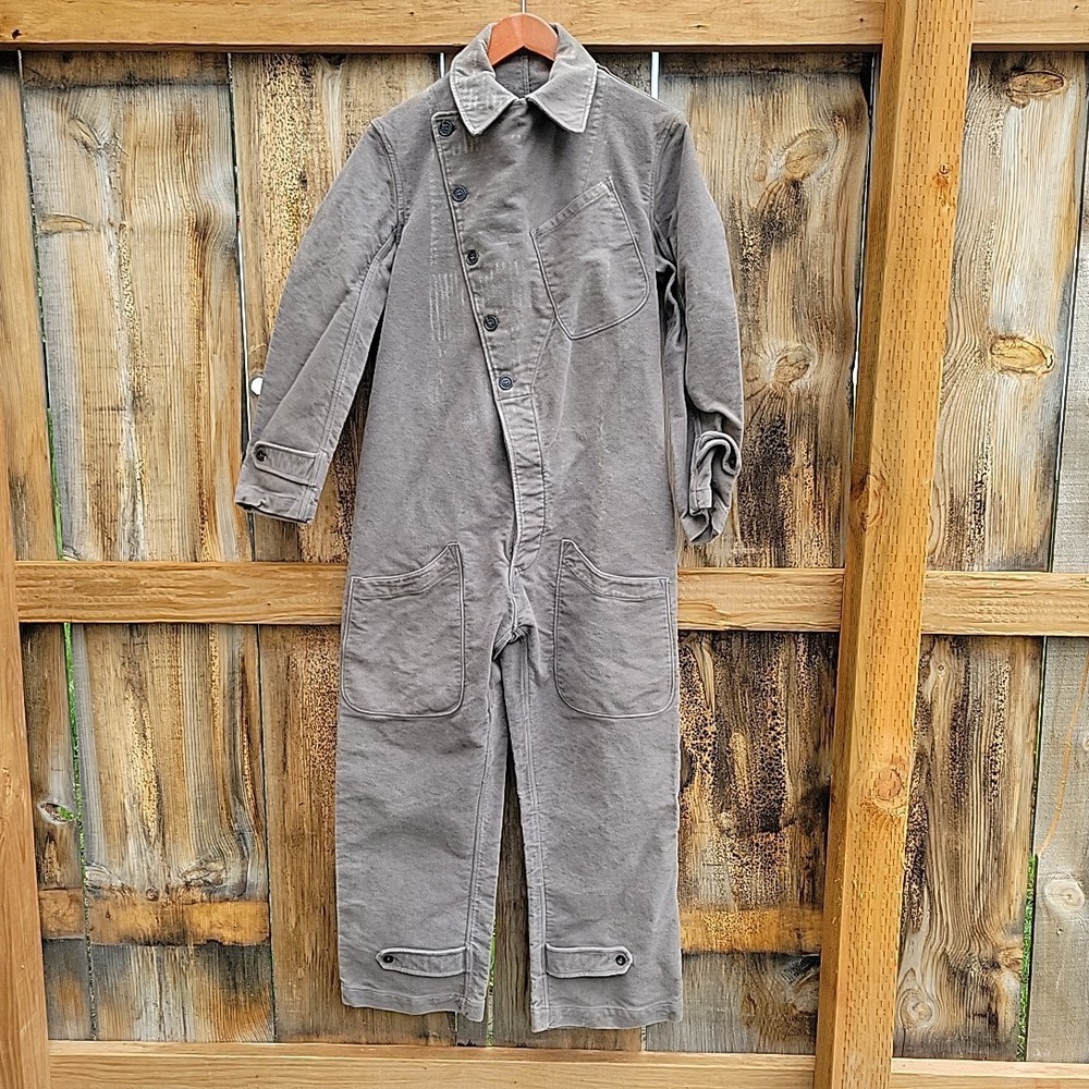 VTG Italian Military Tanker Jumpsuit Men Medium Brown Coveralls‎ Workwear Combat